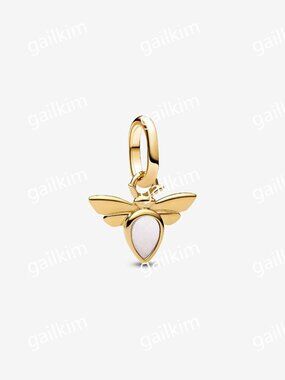 Pandora White Bee Mini Dangle Charm